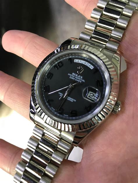 rolex day date ii president white gold